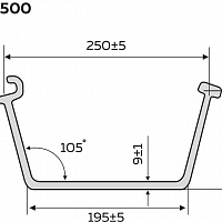 Шпунт ПВХ МИАКОМ ГШ Л-250